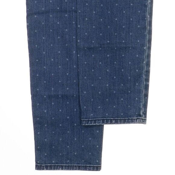 Merona Jeans Modern Skinny Size 12 Womens Low Waist Polka Dot Stretch 33 x 29 - Picture 8 of 9